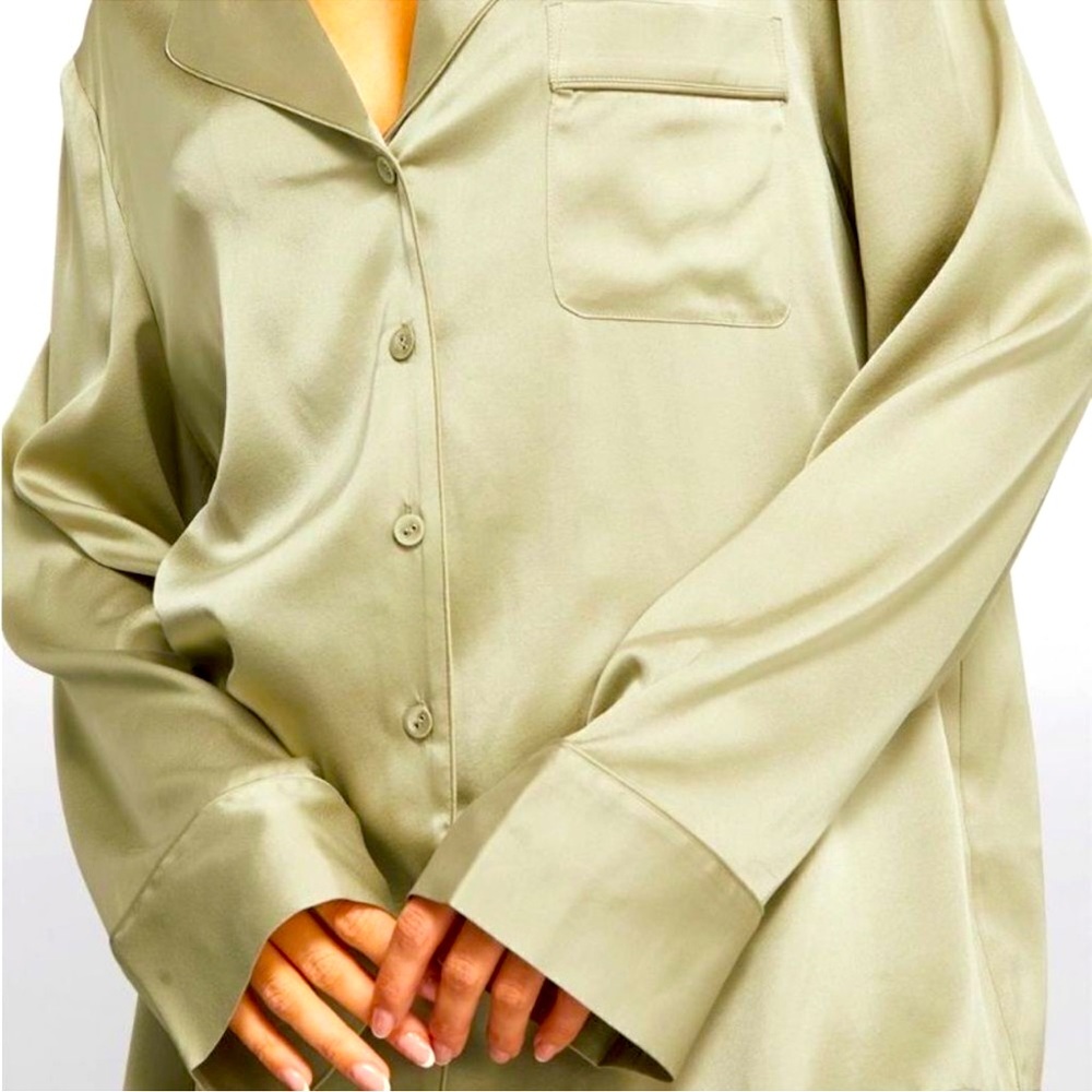 Skims Silk Pajama Top